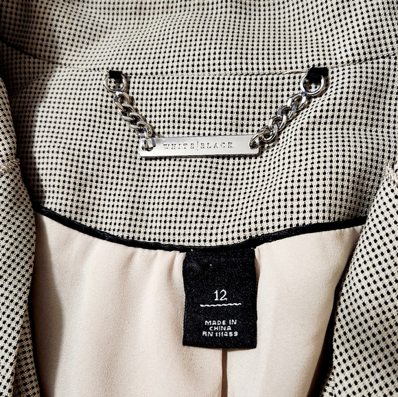 White House Black Market Blazer Jacket Beige Women's Size 12 - Picture 3 of 7